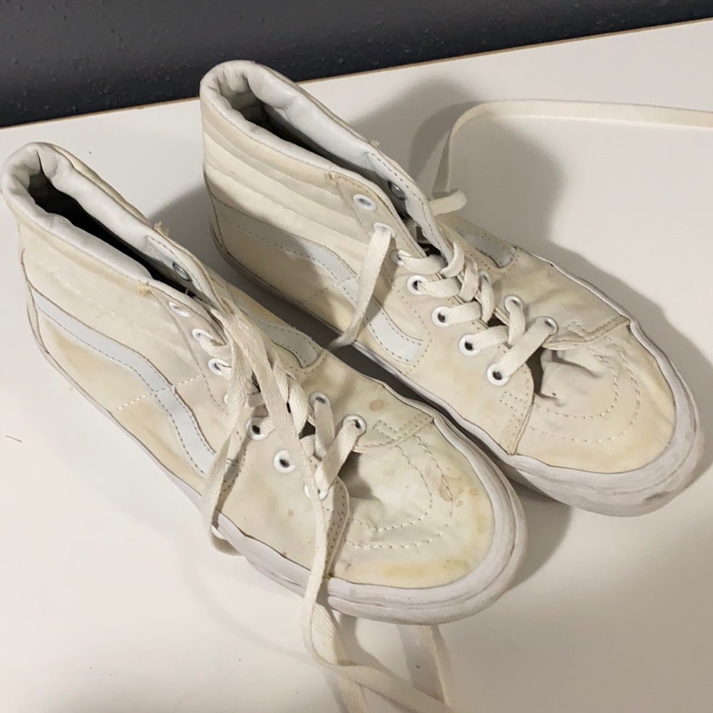 White high top vans
